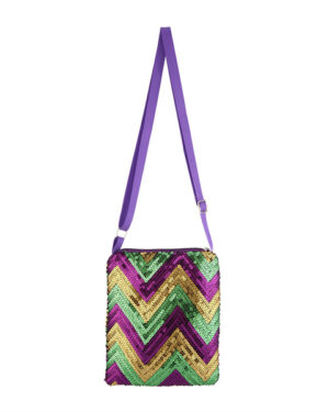 HBG105286 - Mardi-Gras Sequins cross-body bag