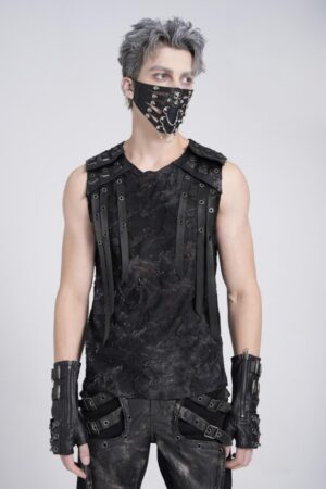 TT292 - Punk camo print tank top