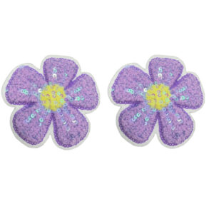 1281 - Flower sequin pasties-Purple