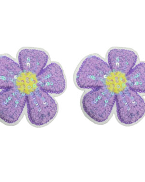 1281 - Flower sequin pasties-Purple