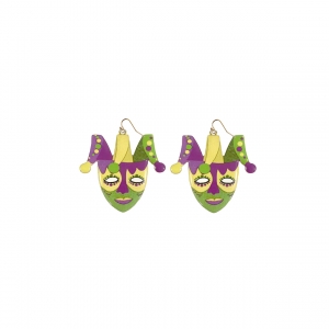 28050 - g clown mask mardi gras ear