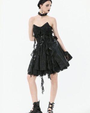 DW1087 - Gothic Sweetheart Cat Ear Dress-L