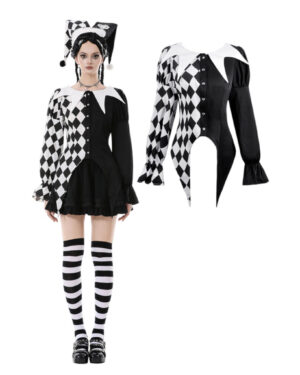 IW132 - Lolita Harlequin Diamond Pattern Shirt