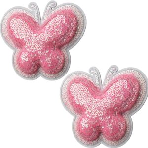 1282 - Butterfly sequin pasties-Pink