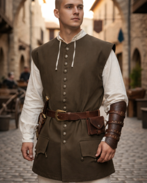 200122 - Medieval Buttoned Vest