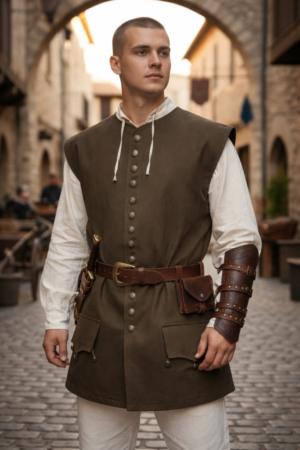 200122 - Medieval Buttoned Vest