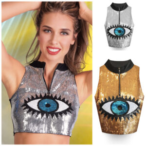 2348 - Sequins Top - Evil Eye