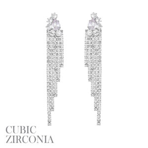 29031 - s cz rs teardrop cascade earring