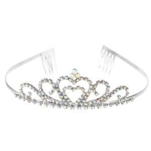 60447 - Rhinestone Heart Princess Tiara