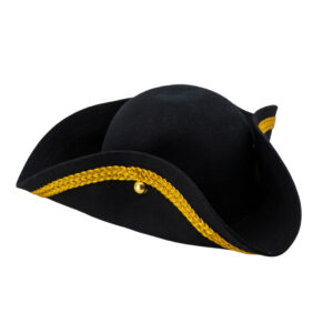 69519 - Pirate Hat - 100% wool felt-Black
