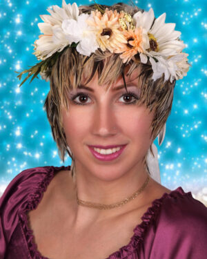 70116 - Goddess floral gold crown