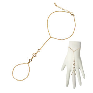 84552 - g 3 clover hand chain bracelet